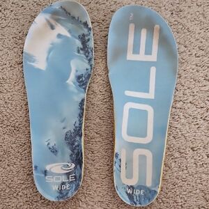 SOLE Thin Cork Wide Blue Insoles